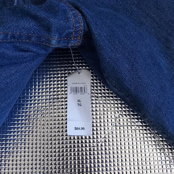 GAP Women Sherpa Lined Blue Denim Jacket Button Size XL - Picture 5 of 11